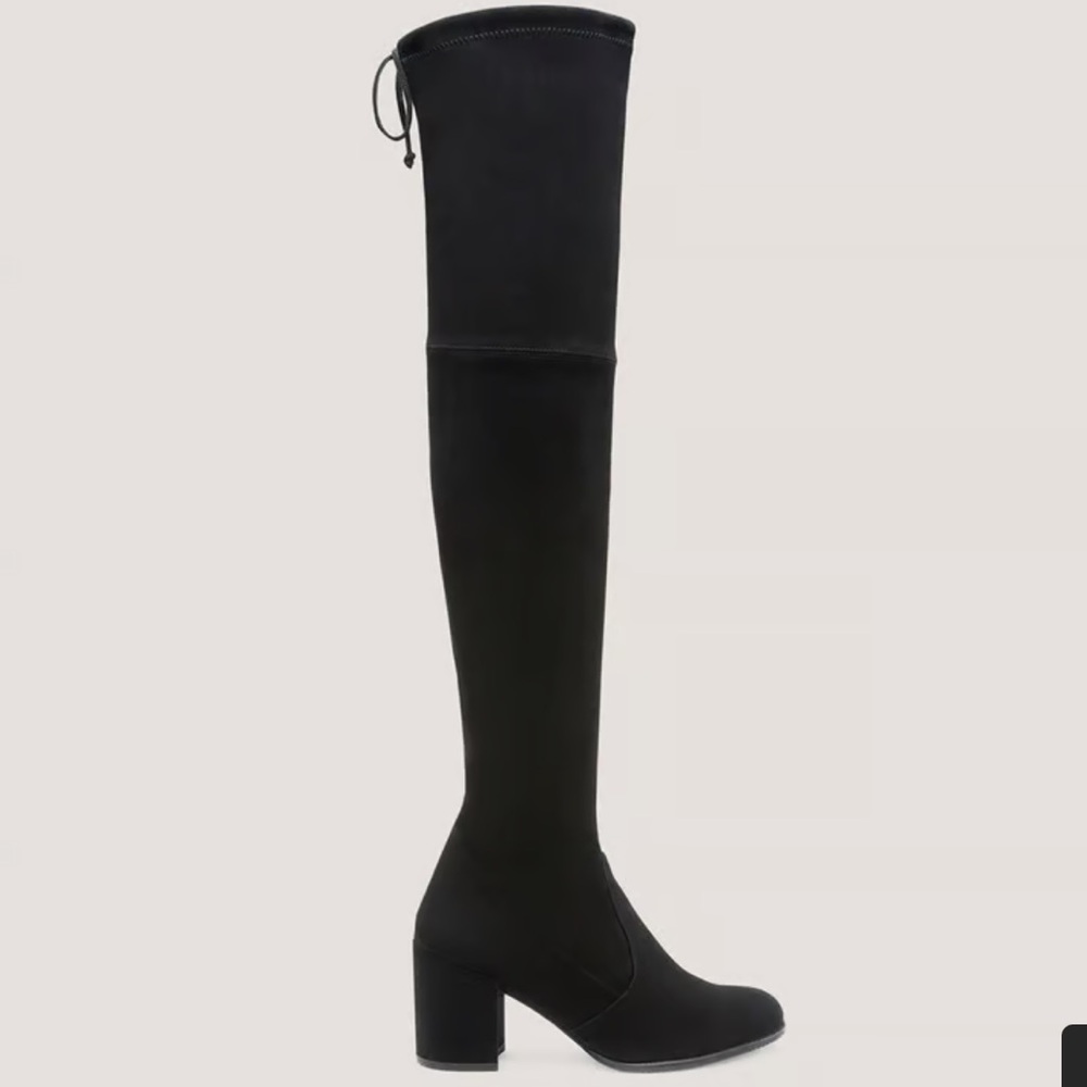 Stuart Weitzman Black Over-the-Knee Block Heel Boots (ONLY WORN ONCE)